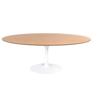 TABLE OVALE TULIPE EN BOIS