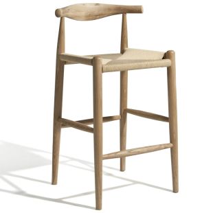 Tabouret Elbow CH20 en corde