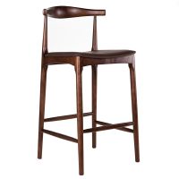 Tabouret Elbow CH20 en cuir