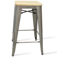 Tabouret Rétro Café Medium assise bois